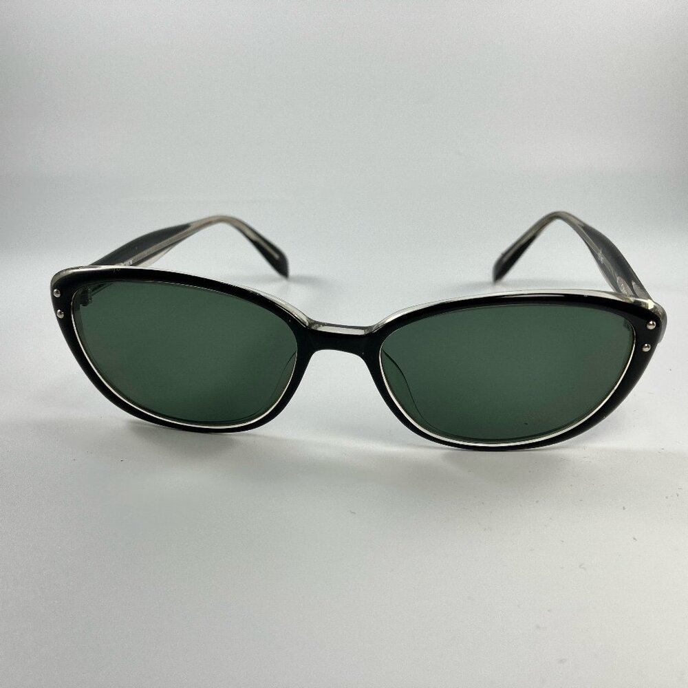 Vintage J Crew Women’s Sunglasses Cat-Eye Style Two-tone Frame (black + clear)